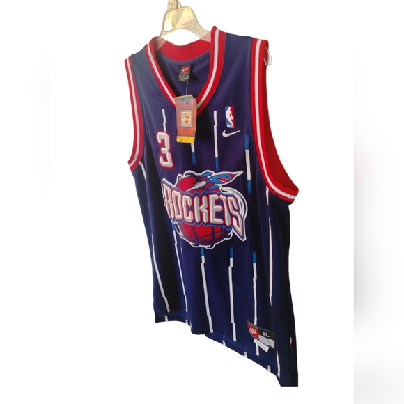 NWT New Rare Vtg Nike Hardwood Classics NBA Houston Rockets Steve Francis Jersey - Picture 3 of 12